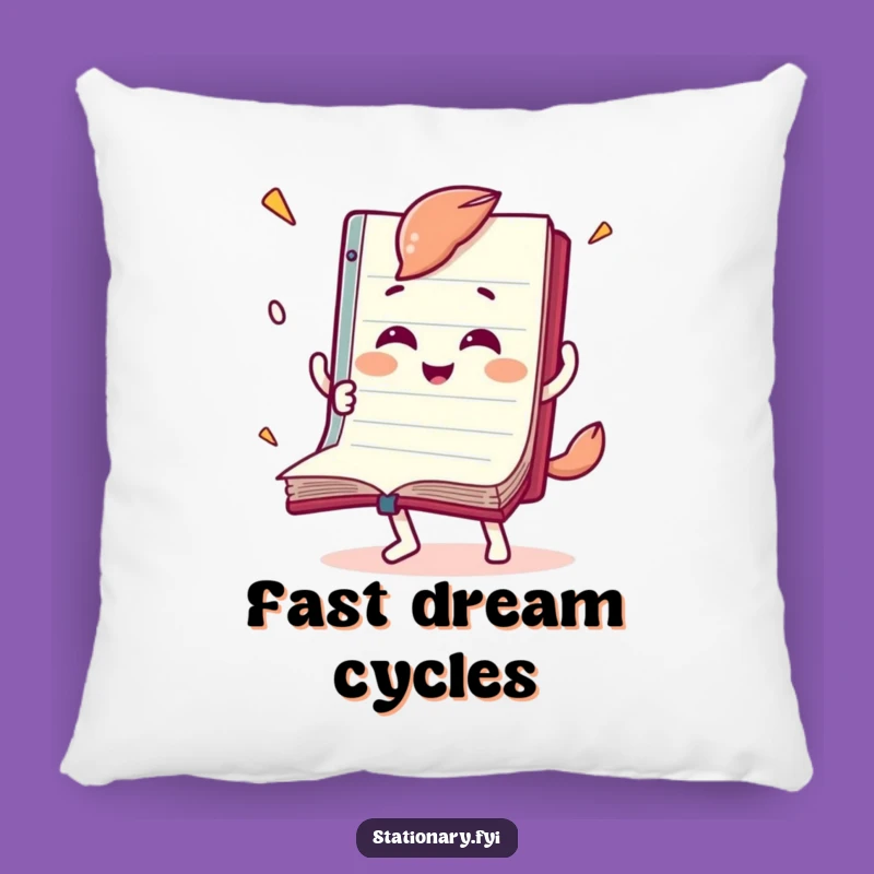 Funny Notebook Pillow: Cozy Reader, Page Flipper Comfort Gift
