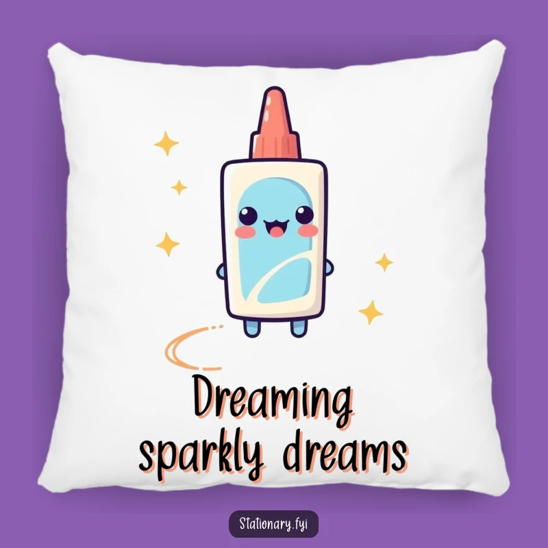 Funny Glue Stick Pillow: Add a Comfy Sparkle to Your Space!