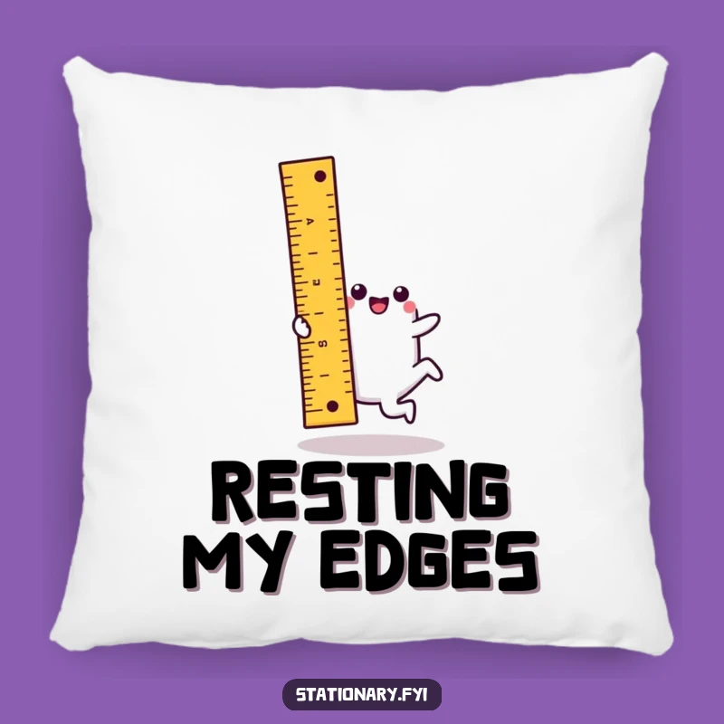 Funny Kawaii Ruler Pillow - Cartwheeling Comfort Gift