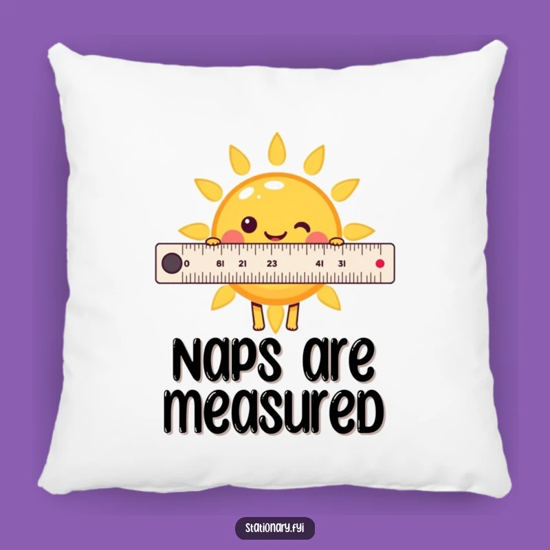 Funny Kawaii Ruler Sun Pillow - Cozy Comfort with a Sunny Twist!