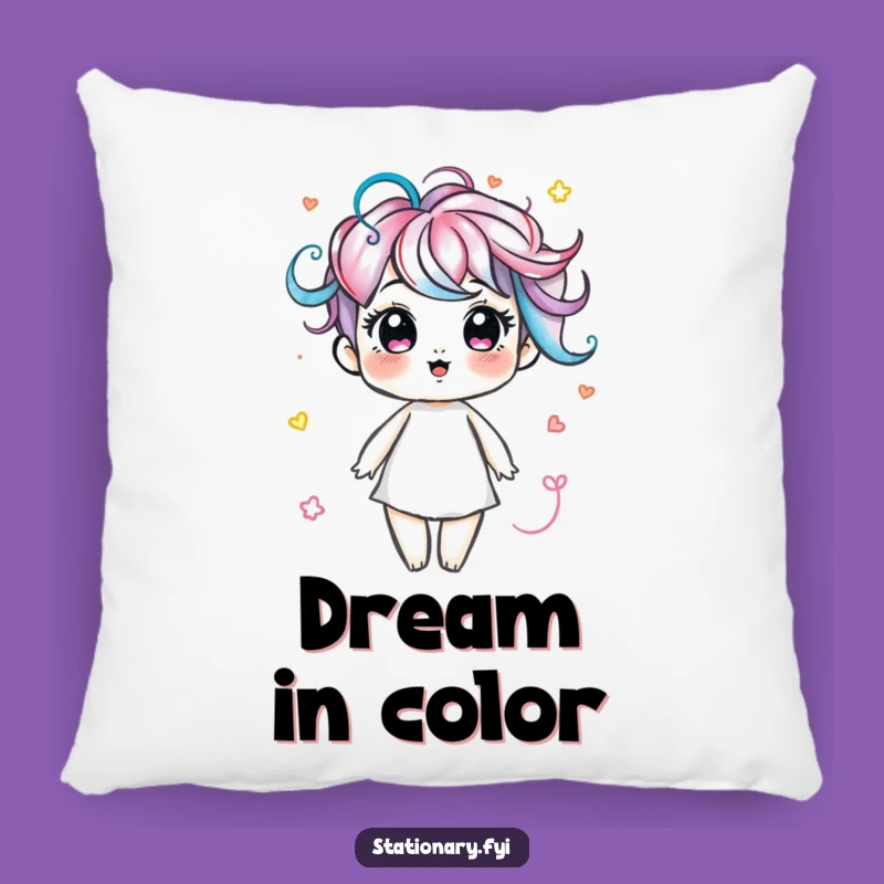 Funny Marker Swirls Pillow: Cozy Comfort, Colorful Art Gift