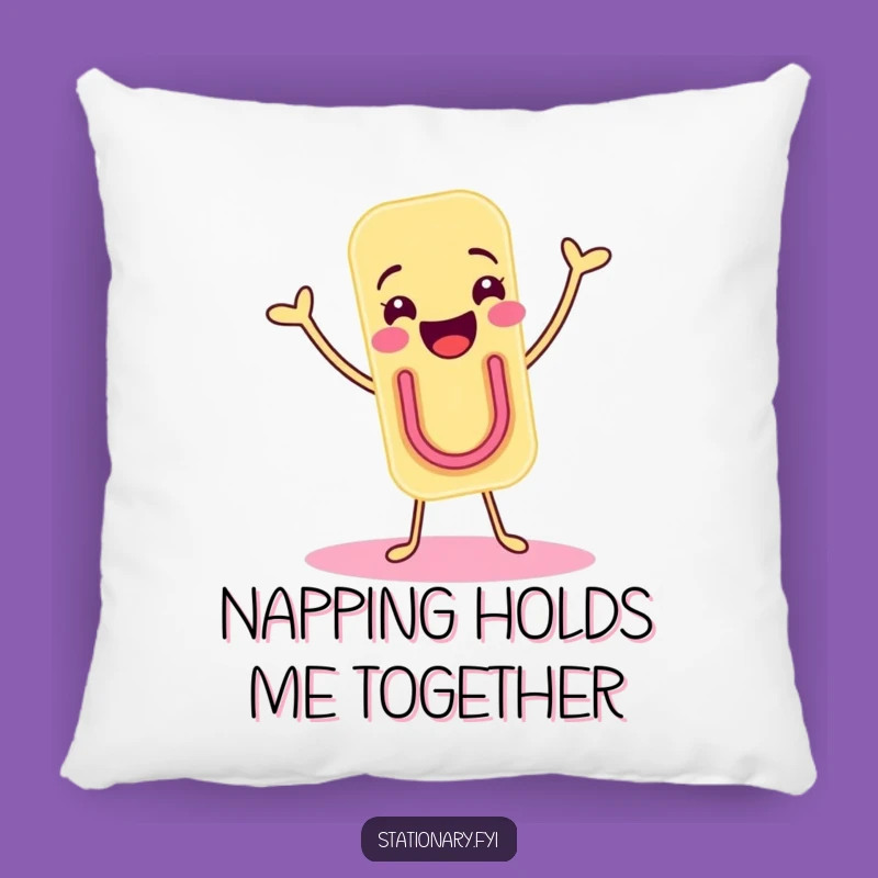 Funny Paper Clip Dance Pillow - Comfy & Joyful Accent
