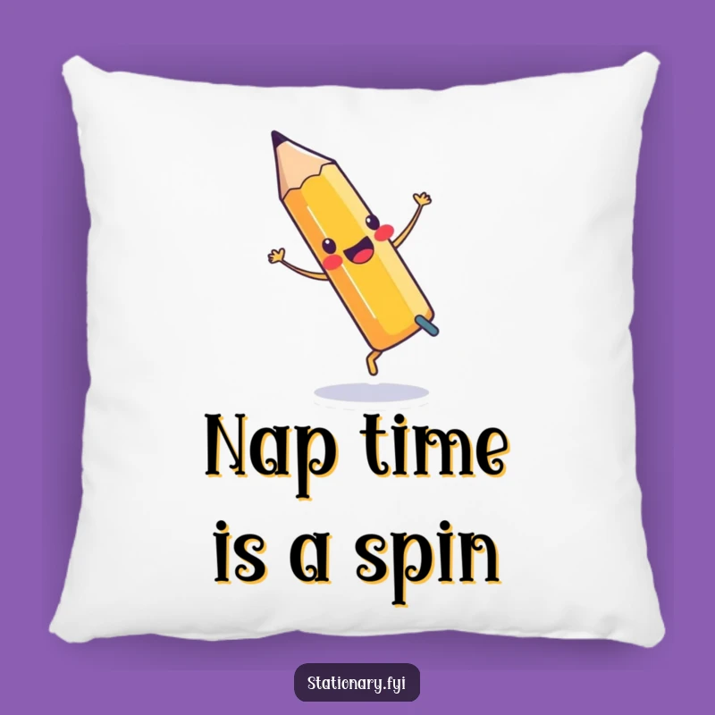 Funny Pencil Cartwheel Pillow: Add a Comfy Dose of Humor to Your Sofa!
