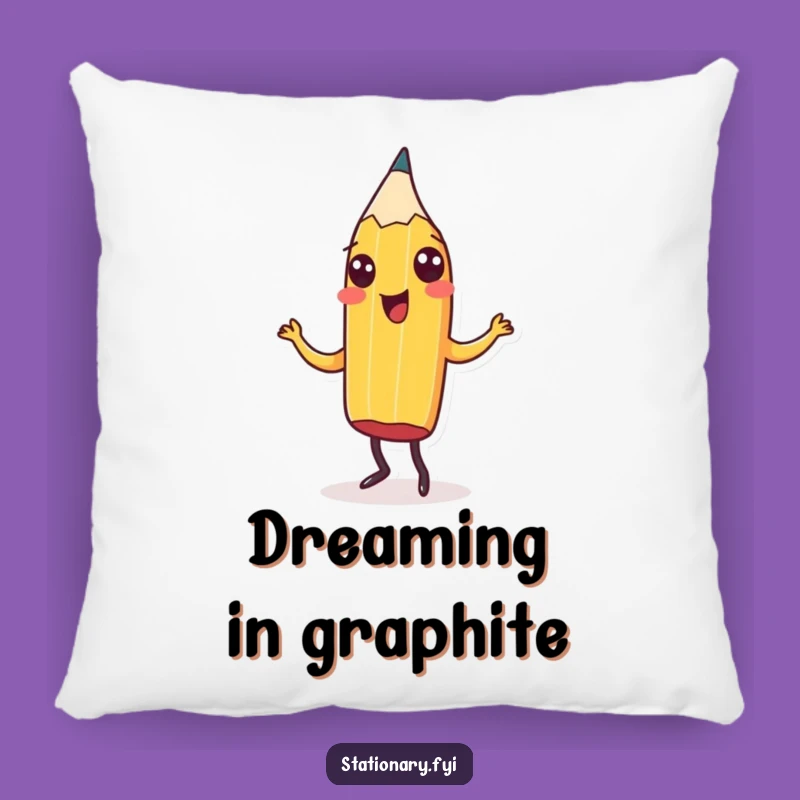 Funny Pencil Jig Pillow - Add Comfy Humor and Cheerful Art to Your Sofa, Perfect Gift!