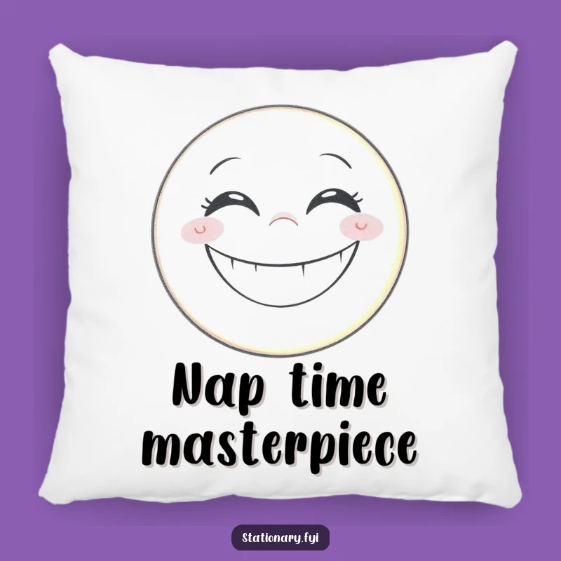Funny Pencil Smiley Face Pillow - Comfy Cuddles with a Grinning Artist