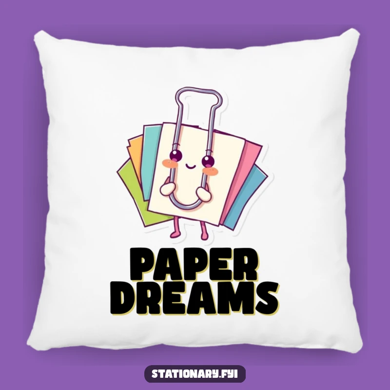 Funny Pillow: Rest Your Ideas with a Paperclip & Colorful Papers