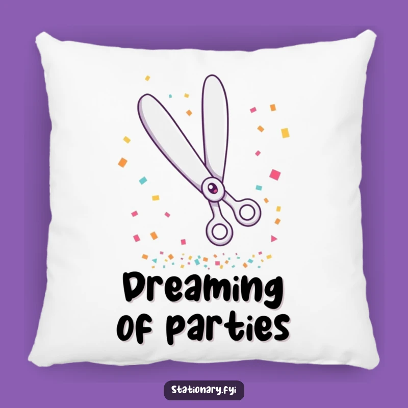 Funny Scissors Party Pillow - Cozy Comfort for Festive Vibes