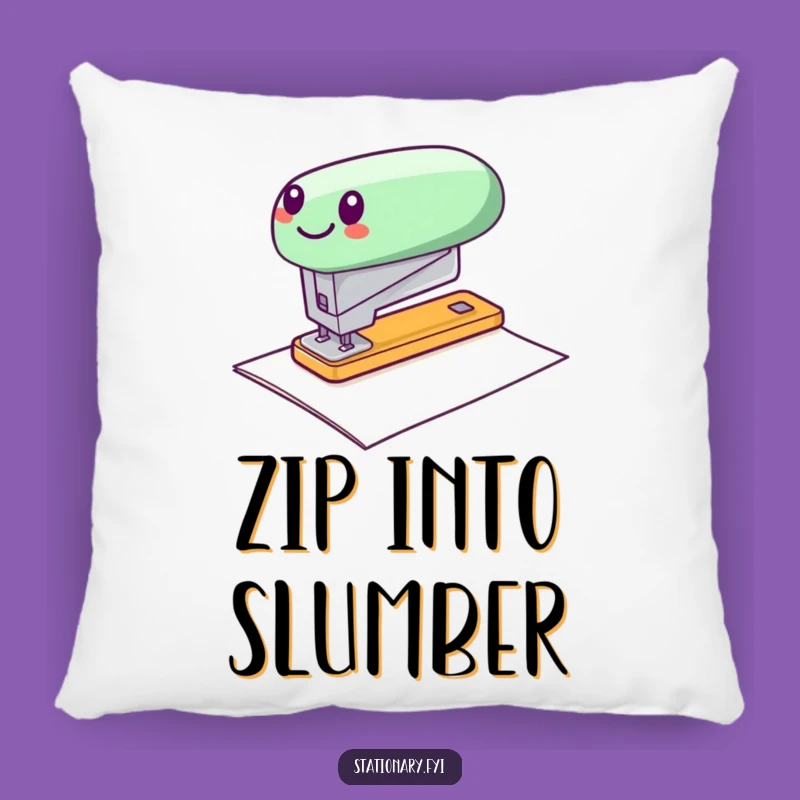 Funny Stapler Zipping Pillow - Cozy Up with Office Energy