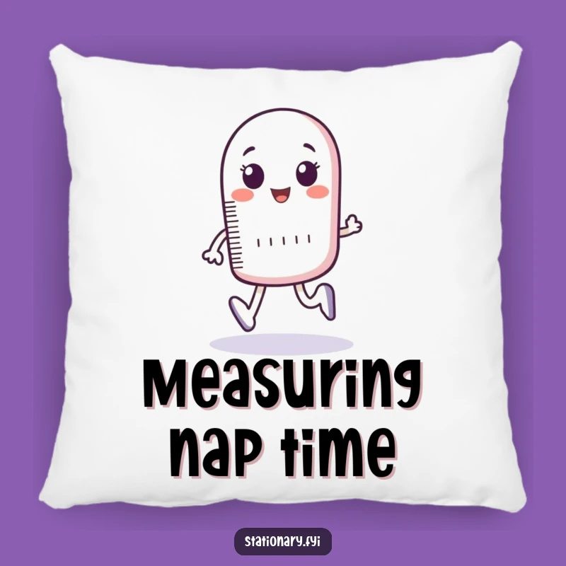 Funny Ruler Footsteps Pillow - Comfy & Precisely Humorous