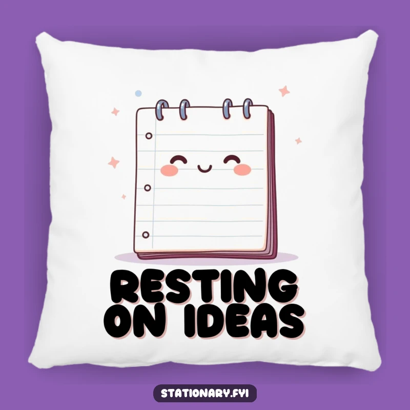 Happy Notepad Breeze Pillow: Cozy Comfort for Creative Minds.