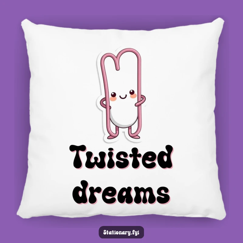 Funny Kawaii Paperclip Pillow - Cozy Comfort and Hilarious Desk Buddy Gift