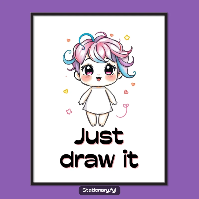 Funny Marker Swirls Art: Creative Expression, Vibrant Digital Gift