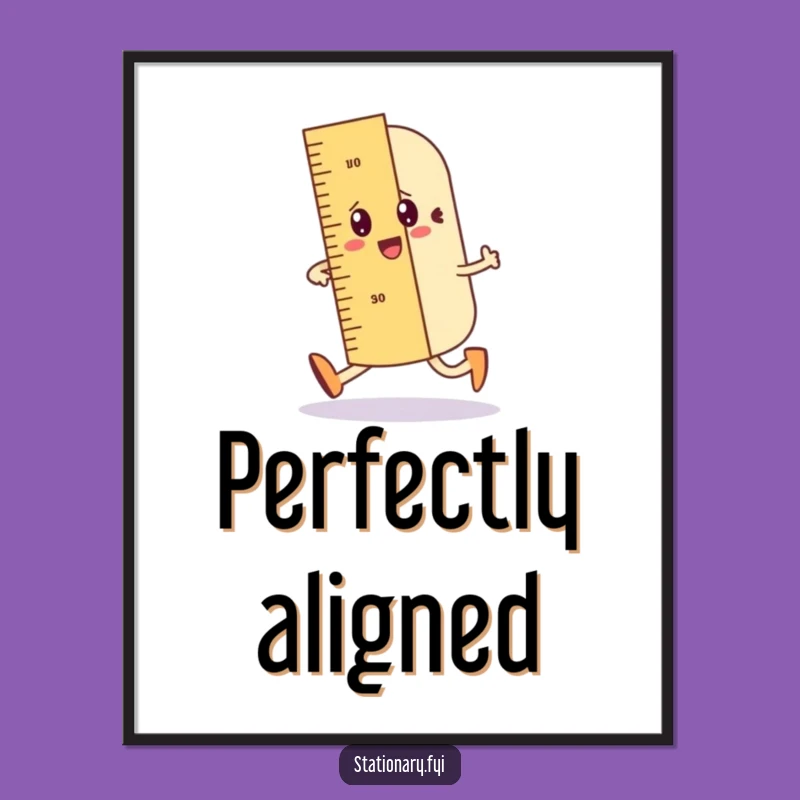 Funny Ruler Digital Art Print: Instant Geometric Humor Gift for Walls