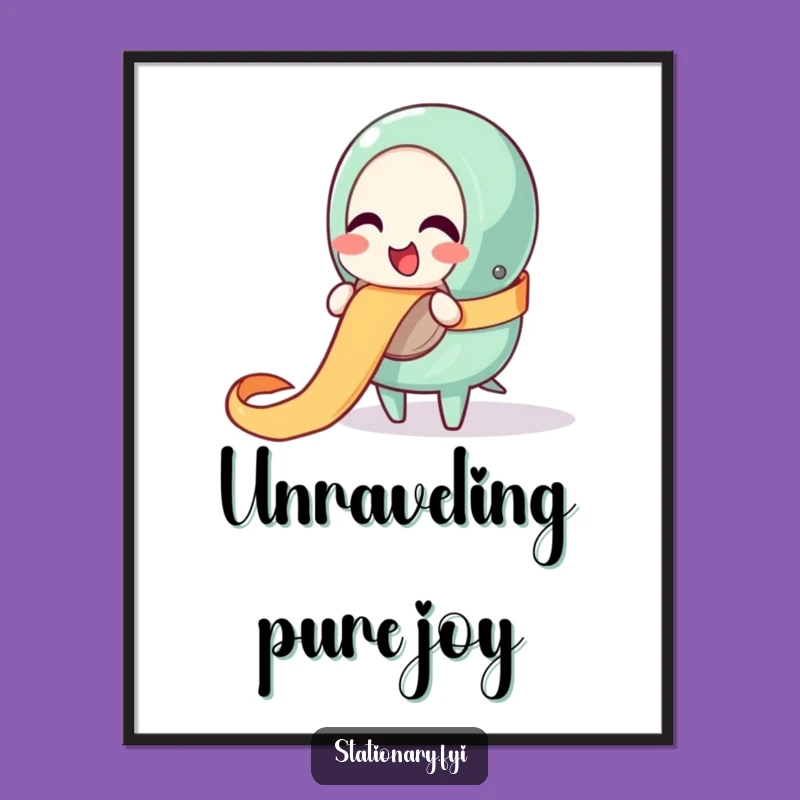 Funny Tape Dispenser Ribbon Digital Art - Instant Joyful Decor