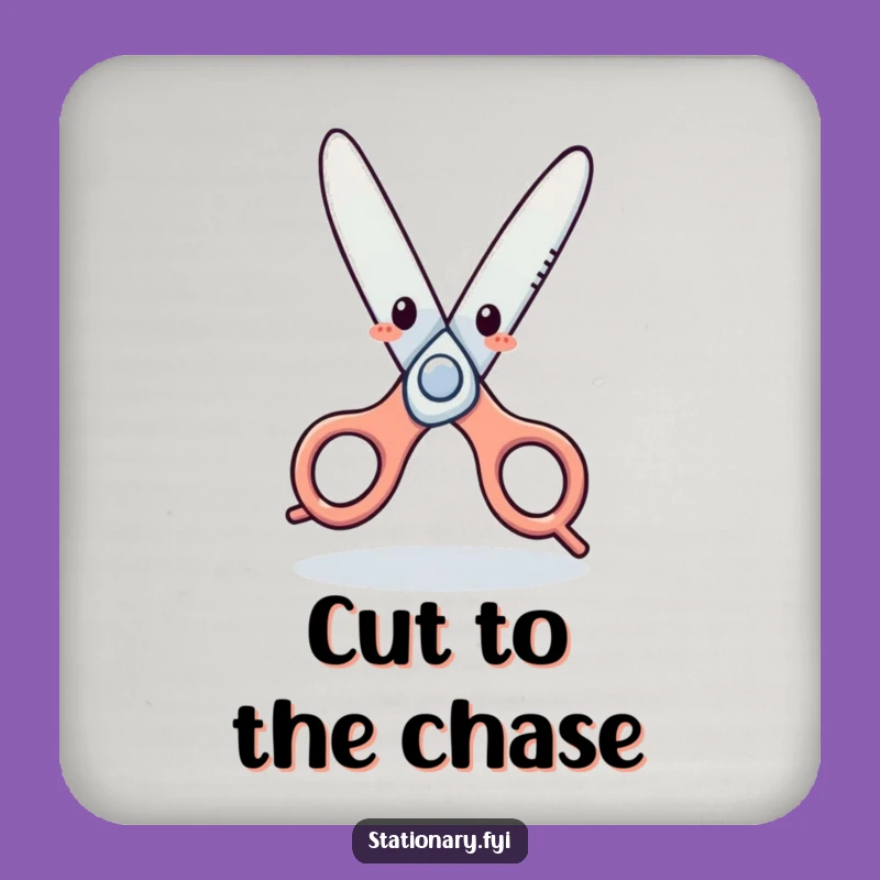 Funny Scissors Dance Coaster: Protect Surfaces with Hilarious Style