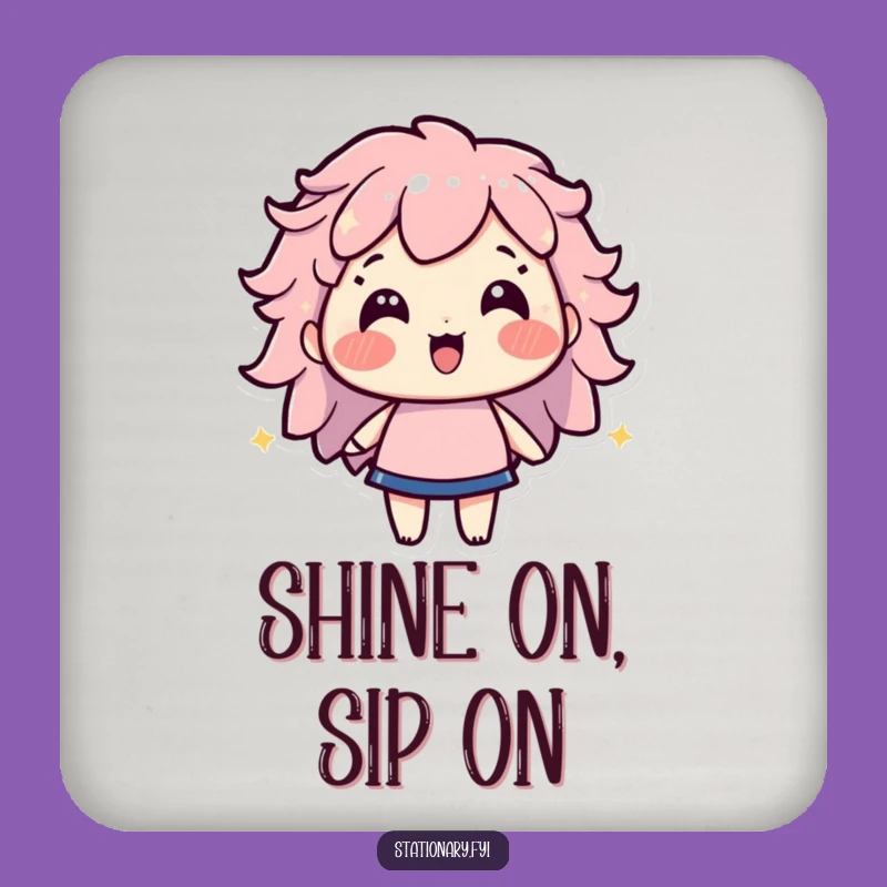 Funny Highlighter Coaster: Protect Surfaces with Radiant, Humorous Style