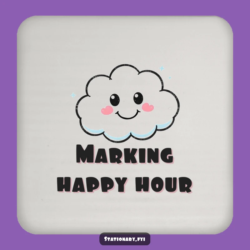 Funny Kawaii Marker Coasters: Protect Surfaces with Artistic Smiles