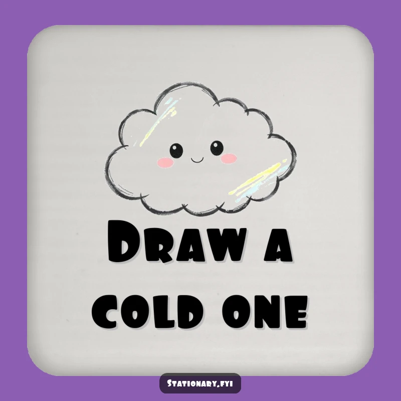 Funny Thoughtful Crayon Coaster Protect Your Table With Artistic Charm