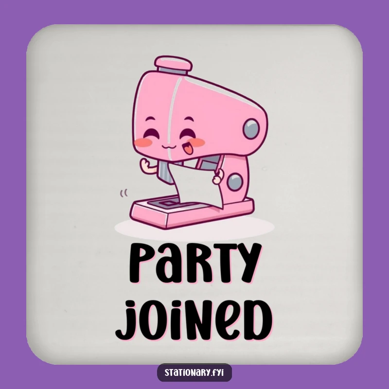 Funny Stapler Drink Coaster: A Small Gift to Keep Surfaces Neat with Humor