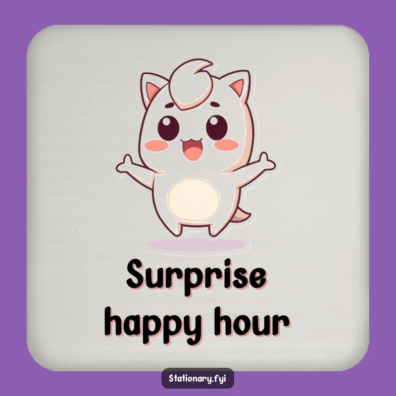 Funny Staple Remover Coaster: Jump Protection, Quirky Funny Gift