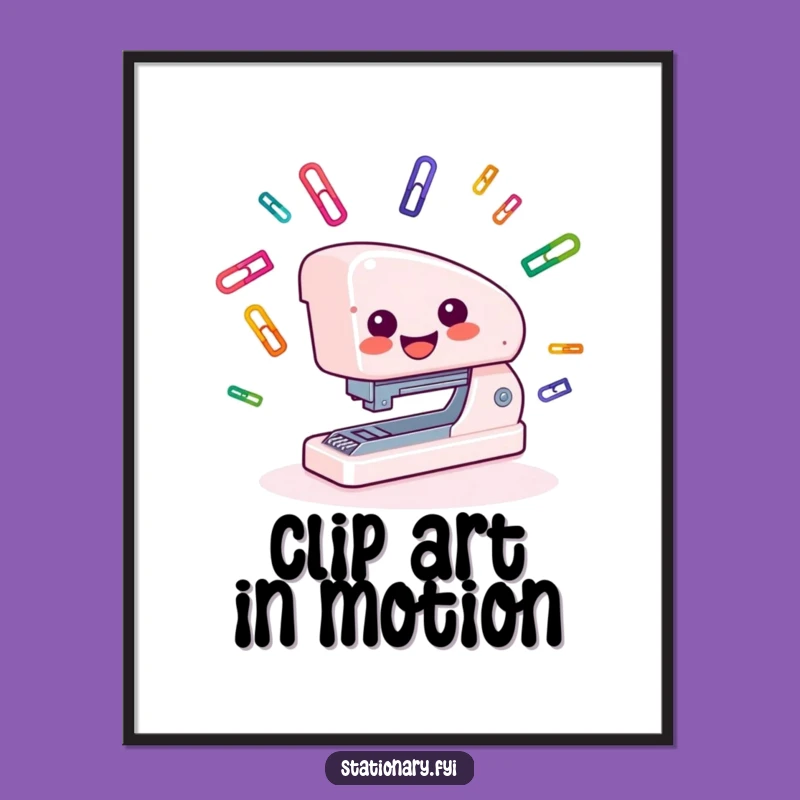 Funny Stapler Juggling Poster: Bring Hilarious Office Vibes to Your Walls!