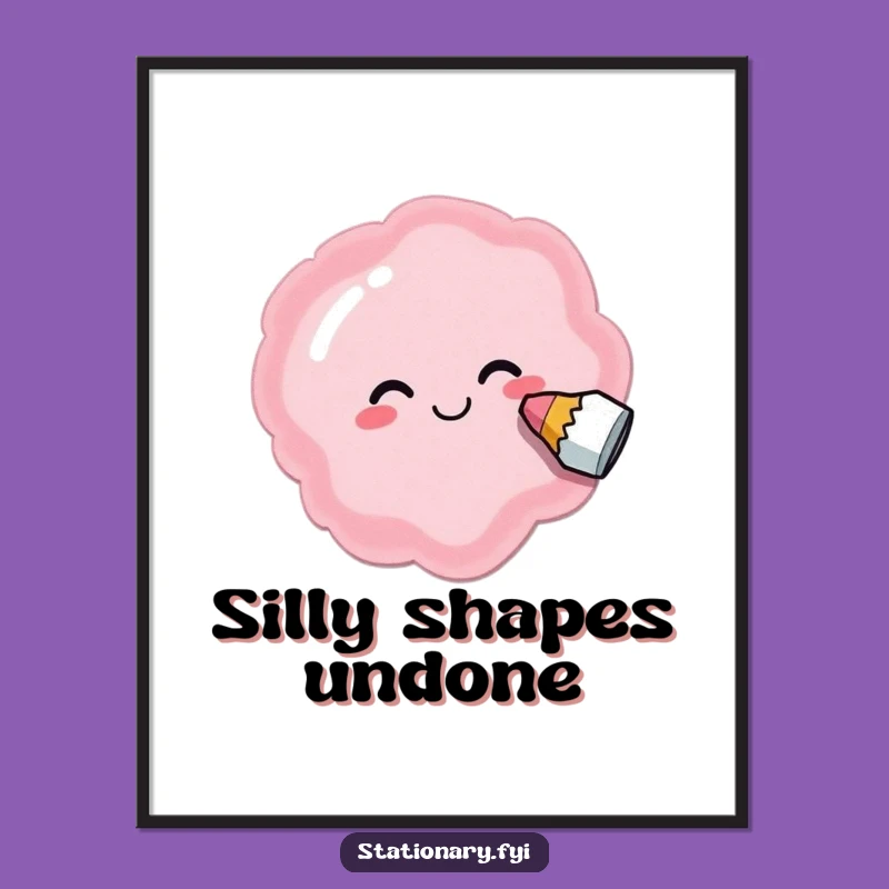 Funny Eraser Oops Poster - Add Playful Art to Your Walls