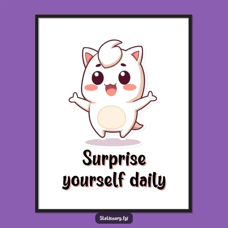 Funny Staple Remover Poster: Jump Scare Art, Hilarious Office Decor