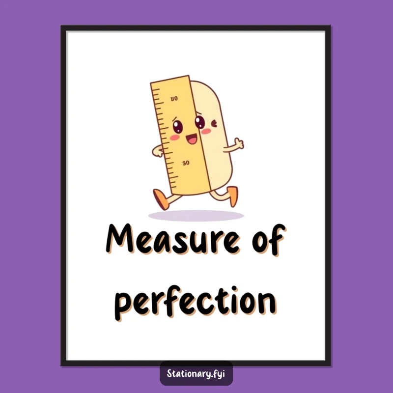 Funny Ruler Poster: A Straight-Up Hilarious Gift for Any Wall