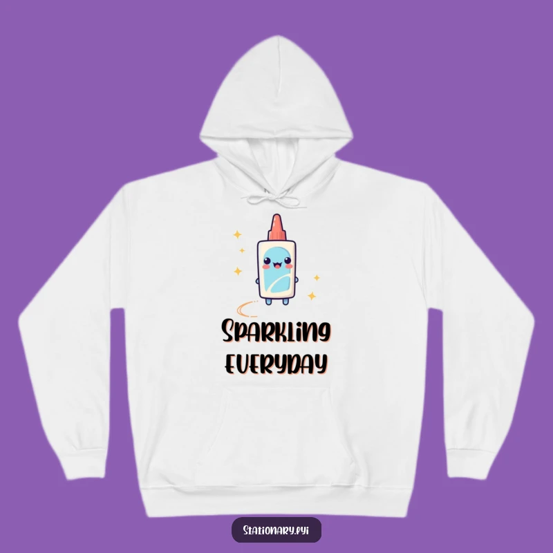 Cozy Funny Glue Stick Hoodie: Stay Warm and Sparkle All Day!
