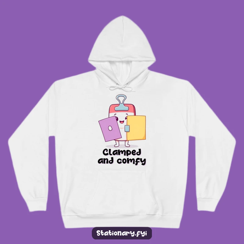 Cozy Funny Kawaii Binder Clip Hoodie: Your Go-To for Warm and Hilarious Comfort