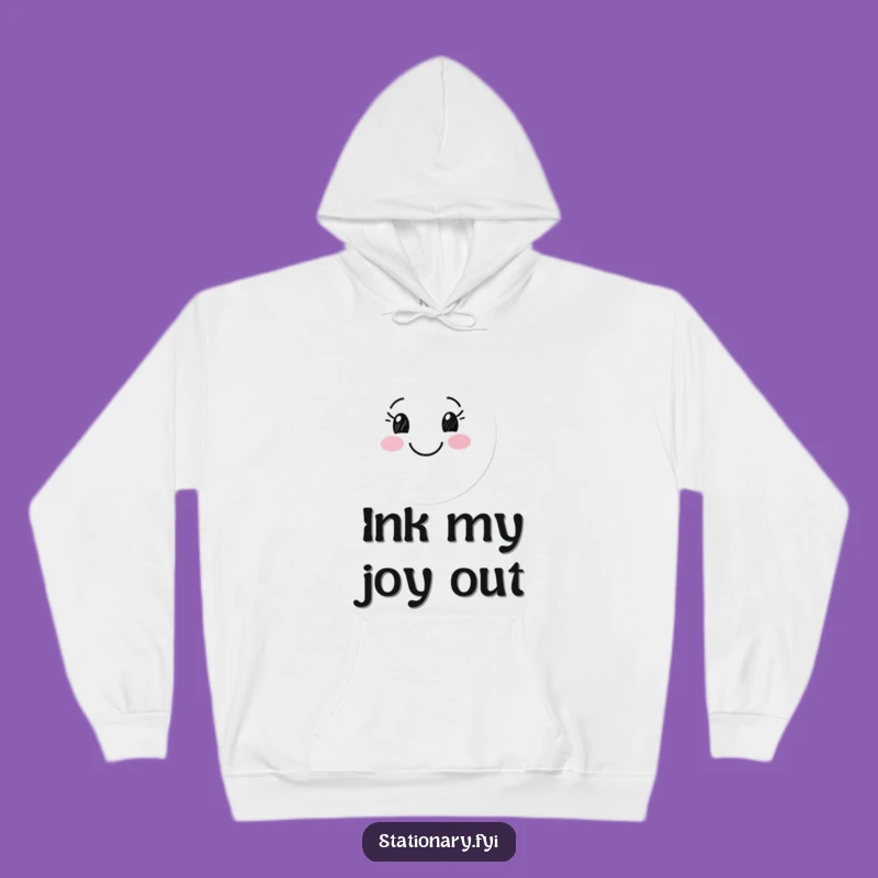Cozy Funny Marker Smile Hoodie - Warm & Cheerful Gift Idea