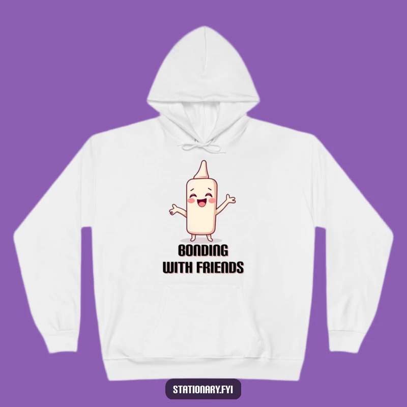 Funny Glue Stick Hoodie - Stay Cozy While Spreading Laughs, Perfect Hilarious Gift for Creators!