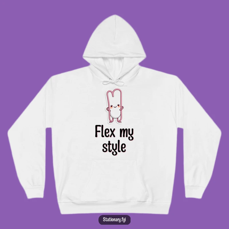 Funny Kawaii Paperclip Hoodie - Cozy & Hilarious Wearable Desk Humor for Gifting