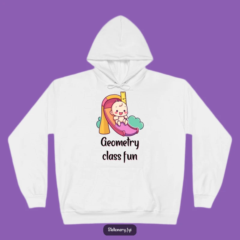 Funny Ruler Hoodie: Colorful Slide Comfort for Playful Souls
