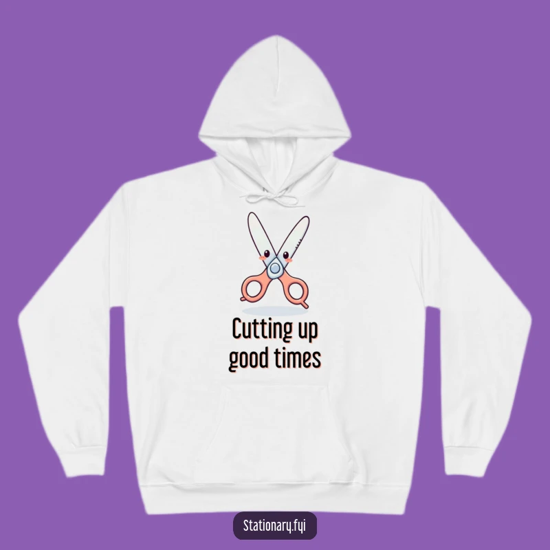Funny Scissors Dance Hoodie: Cozy Up in Hilarious Stationery Style