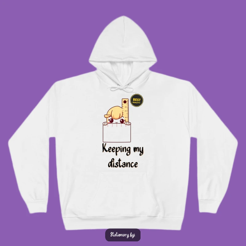 Cozy Funny Shy Ruler Hoodie: Stay Warm and Discreetly Humorous!