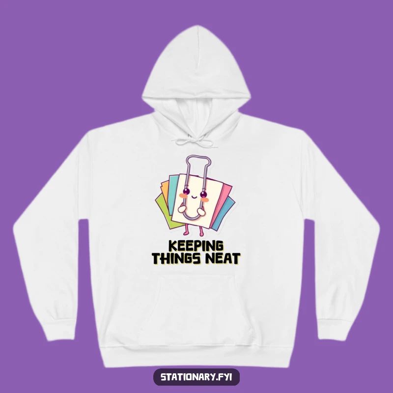 Funny Paperclip Hoodie: Stay Organized and Cozy with Colorful Vibes