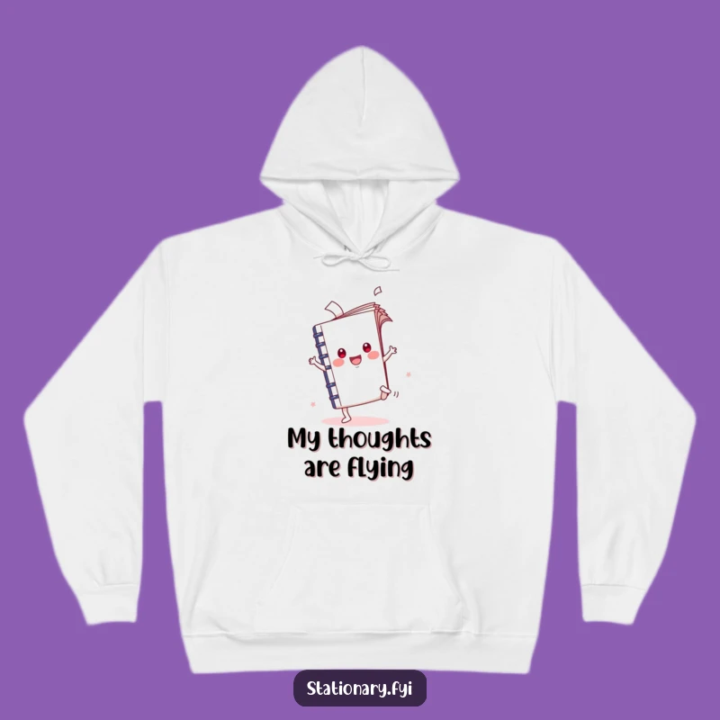 Cozy Funny Kawaii Notebook Cartwheel Hoodie - Comfort Meets Creativity!