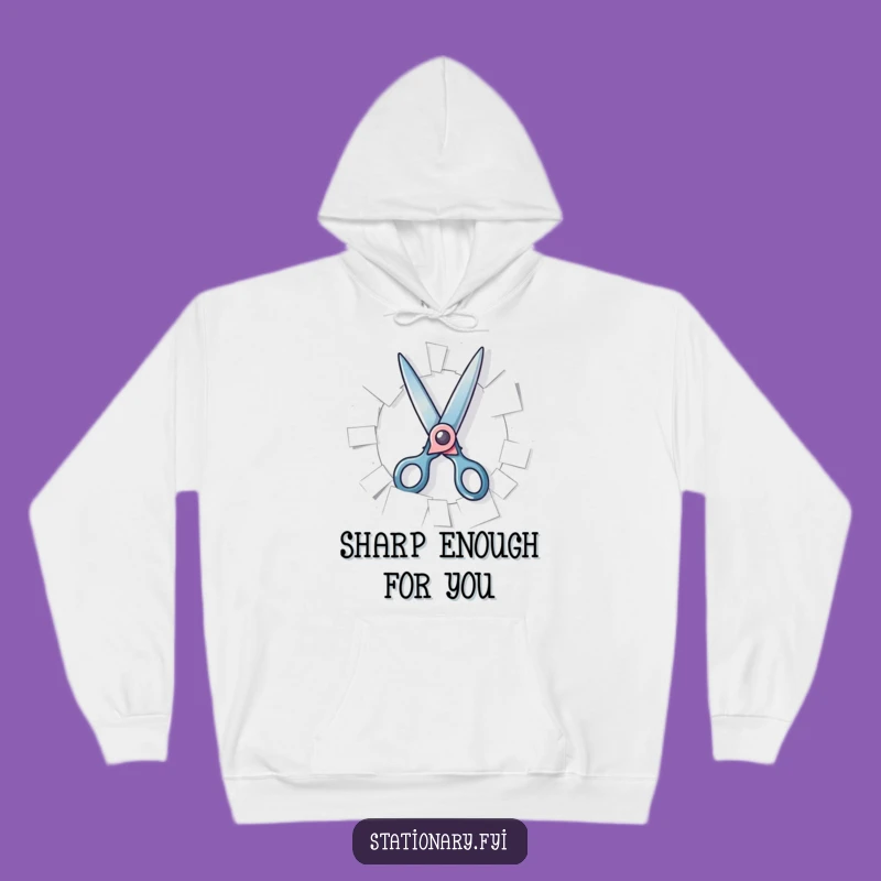 Funny Scissors Hoodie - Stay Cozy While Cutting Up Laughs, Perfect Hilarious Gift for Makers!