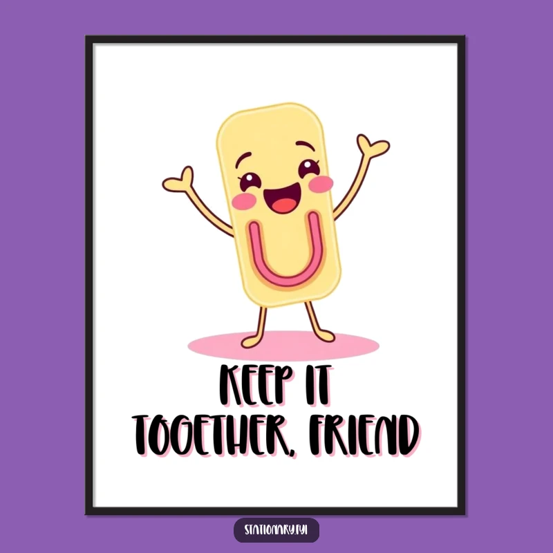 Free Printable Funny Paper Clip Art - DIY Downloadable Wall Decor for a Joyful Vibe