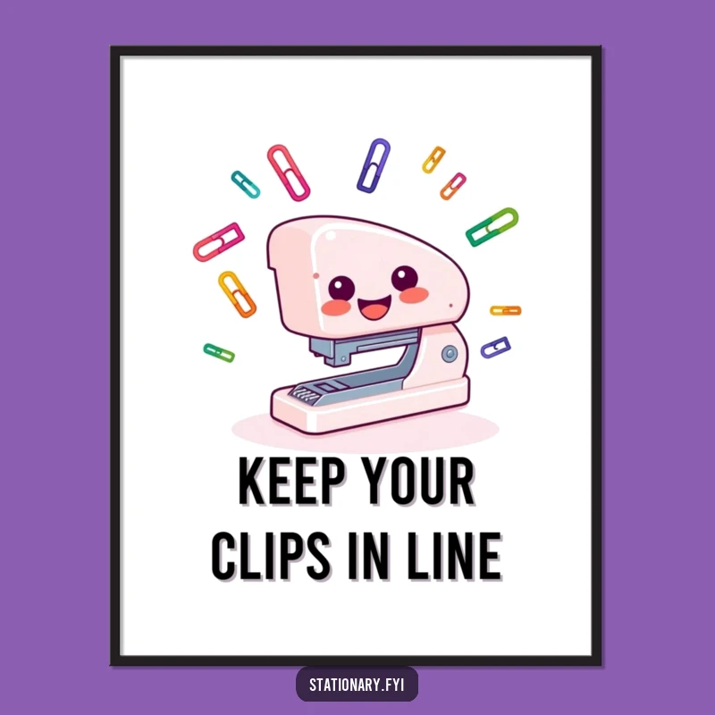 Free Printable Funny Stapler Juggling Wall Art - Quirky Downloadable Decor