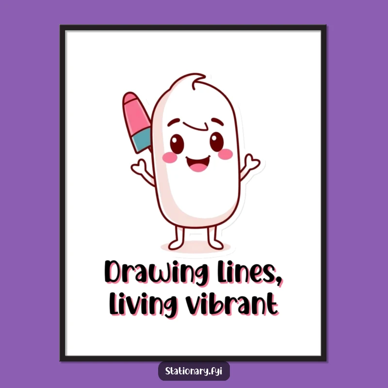 Free Printable Marker Wall Art: Wavy Line Humor, Funny Downloadable Art