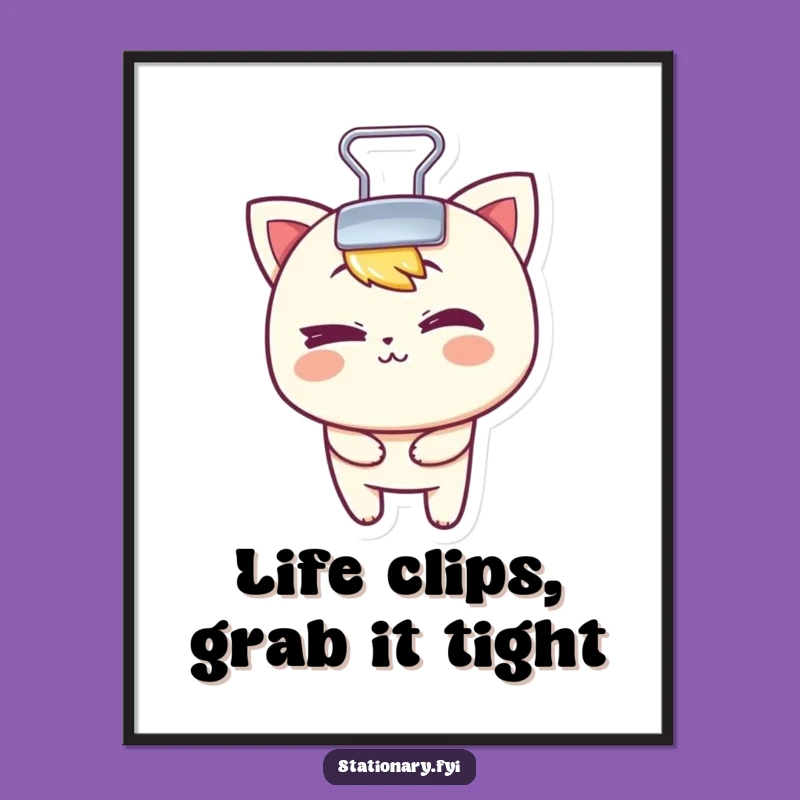 Free Printable Binder Clip Wall Art: Funny Downloadable Decor Gift