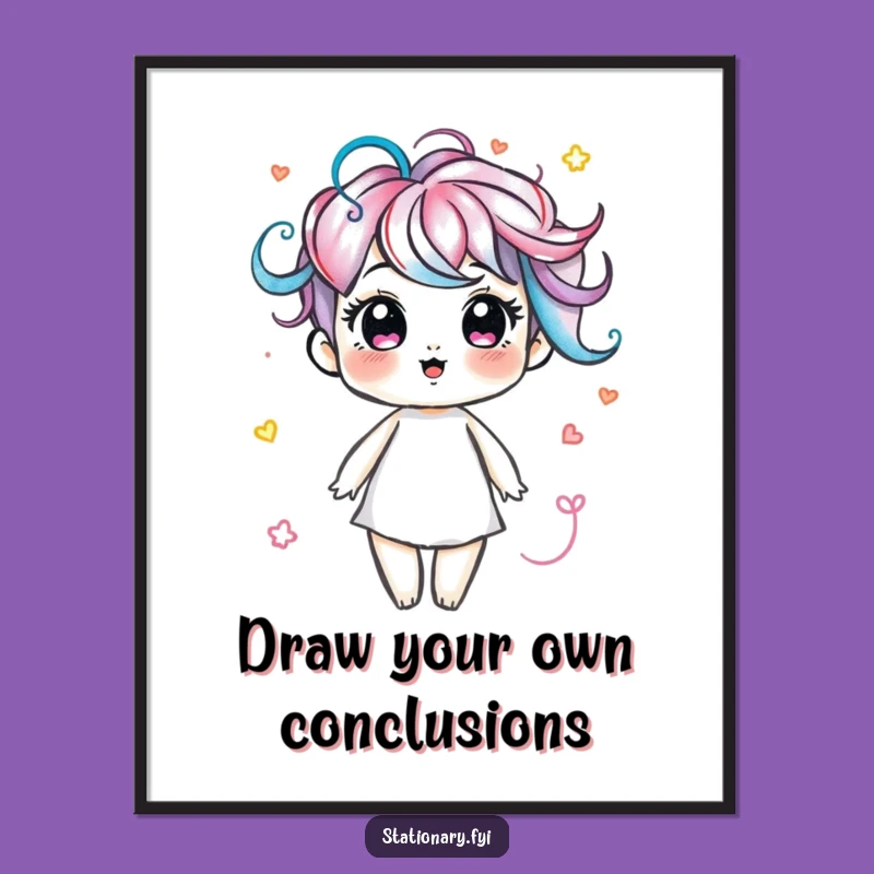 Marker Swirls Wall Art: Free Printable Funny Downloadable Decor