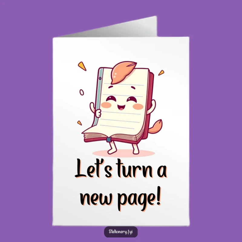 Notebook Birthday Card: Free Printable Funny Pages Downloadable Gift