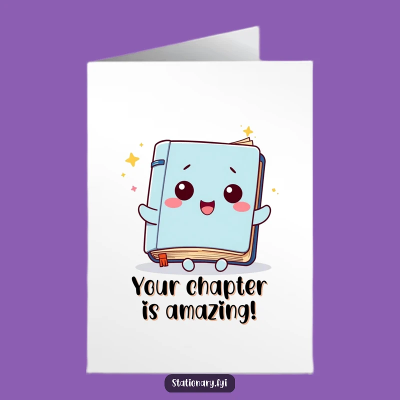 Free Printable Congrats Card: Fluttering Notebook for a Cheerful, Funny Downloadable Message