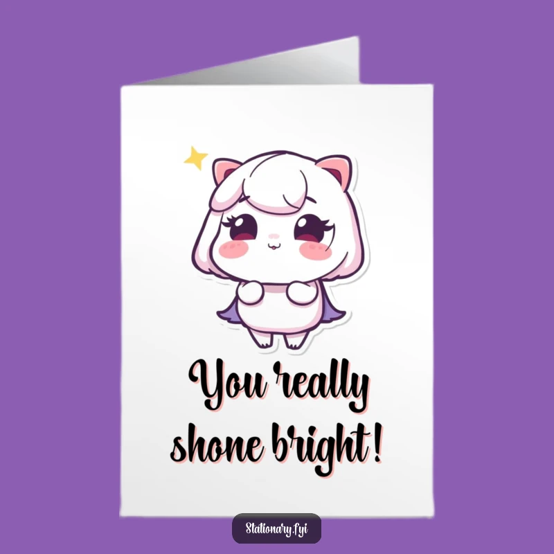 Free Printable Congrats Card: Highlighter's Glow - Funny Downloadable Gift