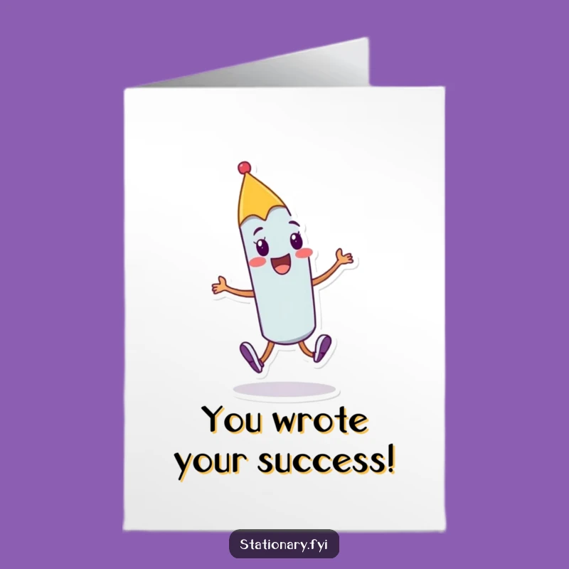 Free Printable Pen Congratulations Card - Joyful Flourish Humor Downloadable Gift