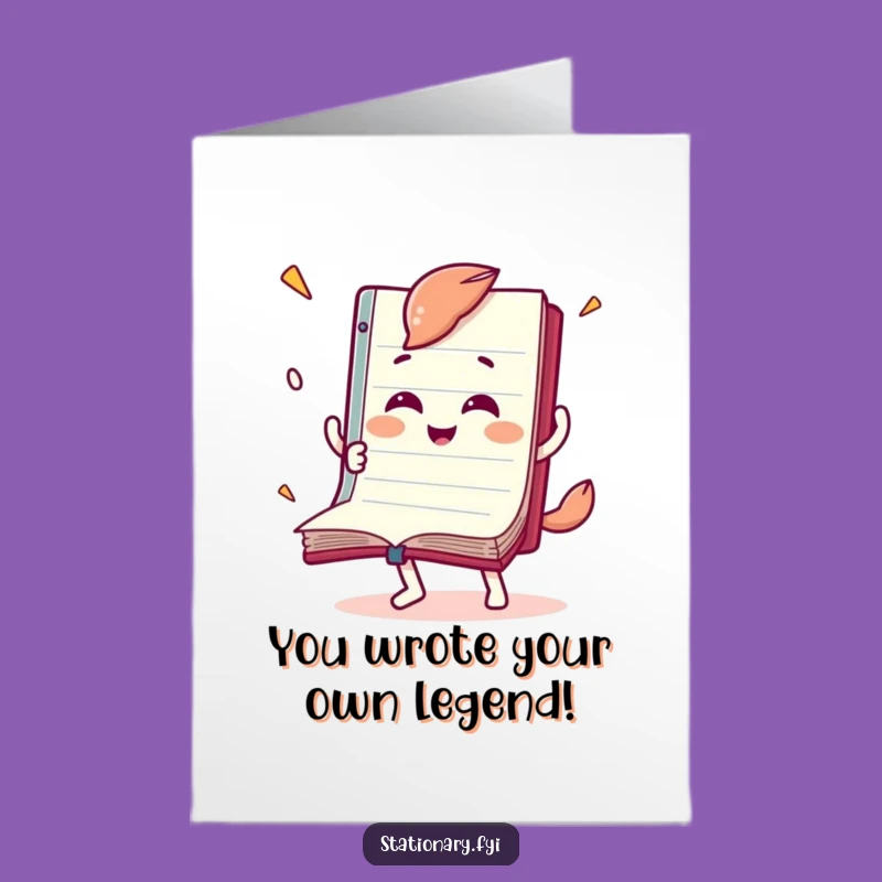 Notebook Congratulations Card: Free Printable Funny Pages Downloadable Gift