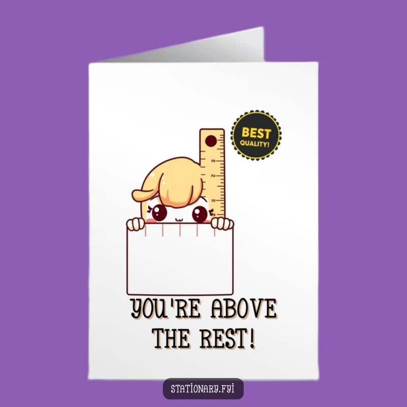 Free Printable Congrats Card: Shy Ruler - Modest Celebration Message